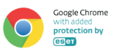 Google Chrome width added protection by Eset